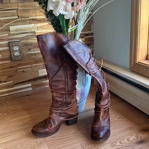 Freebird Coal Boots Size 10 Cognac